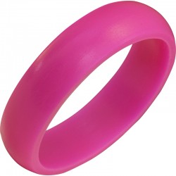 Silicone Domed Pink Band