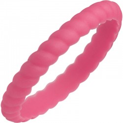 Silicone Spiral Pink Band