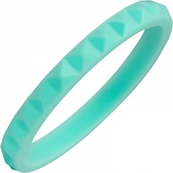 Silicone Diamond Faceted Turquoise Band