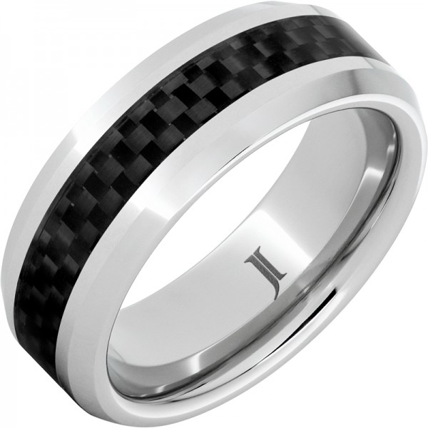 Serinium® Carbon Fiber Inlay Beveled Edge Band