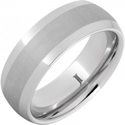 Serinium® Domed Satin Center Band