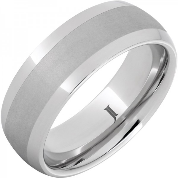 Serinium® Domed Satin Center Band