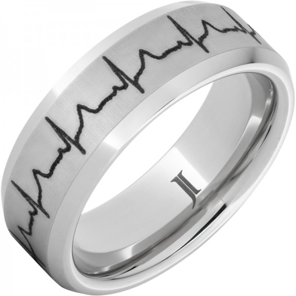 Serinium® Heartbeat Beveled Edge Band