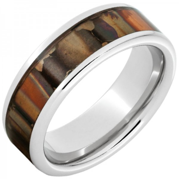 Serinium® Pipe Cut Copper Inlay Band