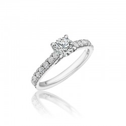 14KW Diamond Engagement Ring