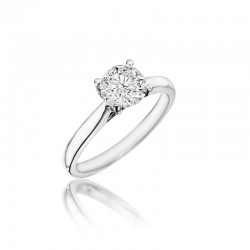 14KW Diamond Solitiare Engagement Ring