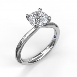 Timeless Round Cut Solitaire Engagement Ring
