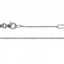SS Rhodium Plated Chain Necklace