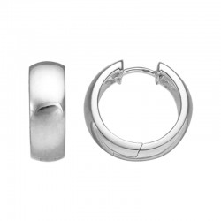 Silver Hinged Hoop Earrings
