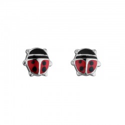 SS Ladybug Stud Earrings