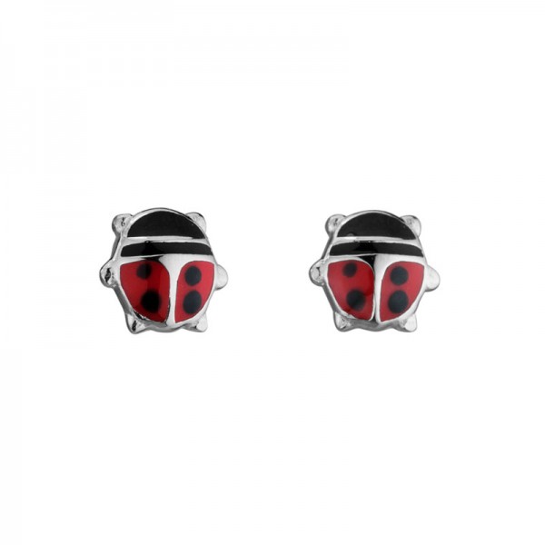 SS Ladybug Stud Earrings
