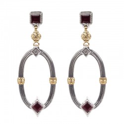 Women's Sterling Silver & 18KY Gold Earrings
