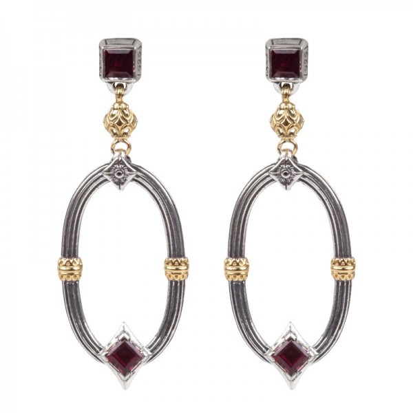 Women's Sterling Silver & 18KY Gold Earrings