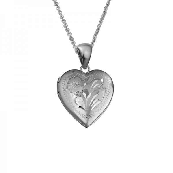 SS Heart Engraved Locket