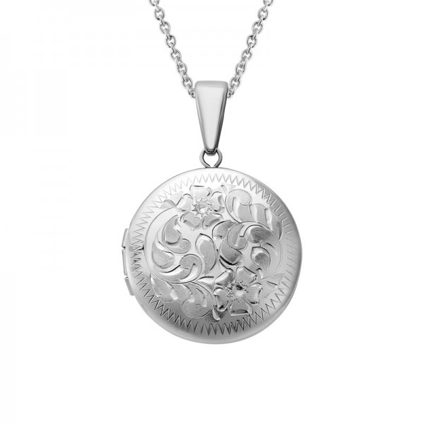 SS Round Engraved Locket