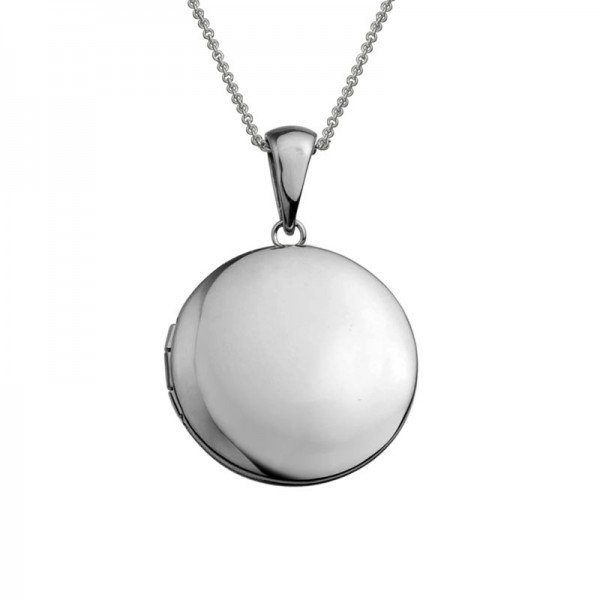 Silver Round Plain Locket