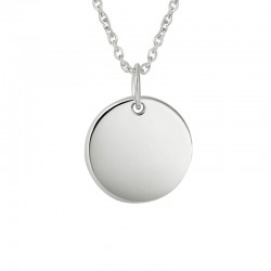 SS Engravable Disc Pendant
