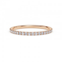 De Beers Forevermark French Pave Band