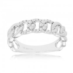 14KW Diamond Chain Link Ring