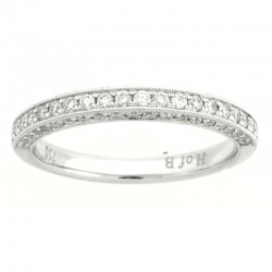 18KW Round Diamond Wedding Band