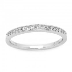 14KW Round Diamond Wedding Band