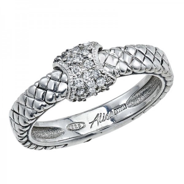 Sterling Silver Basket Weave Ring
