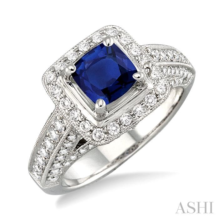 GEMSTONE & DIAMOND RING