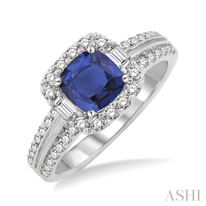 GEMSTONE & DIAMOND RING