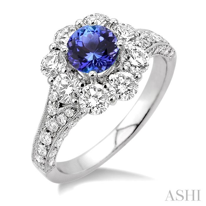 GEMSTONE & DIAMOND RING