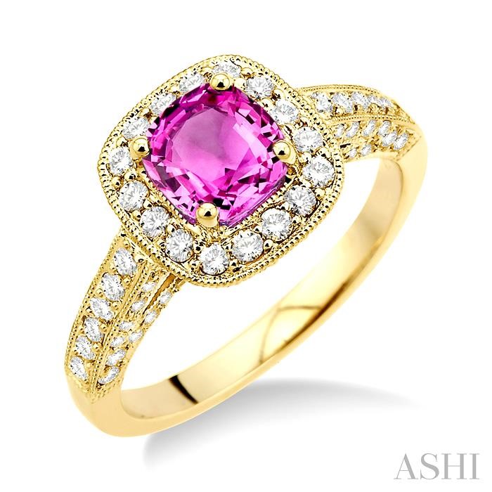 GEMSTONE & DIAMOND RING