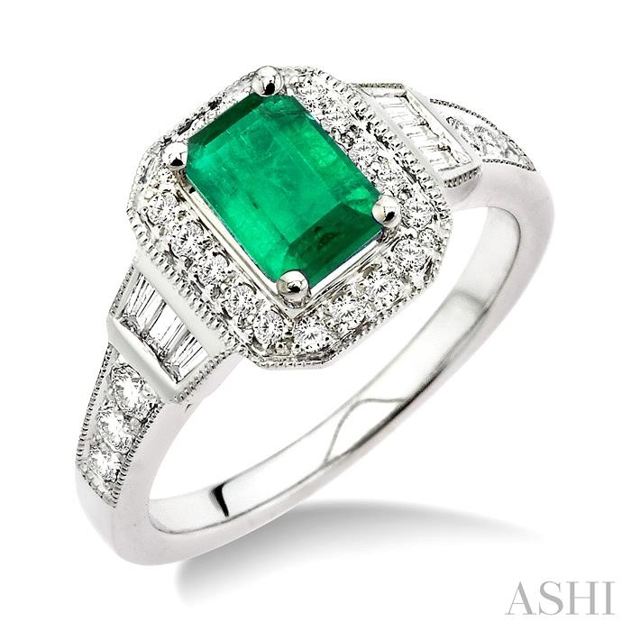 GEMSTONE & DIAMOND RING