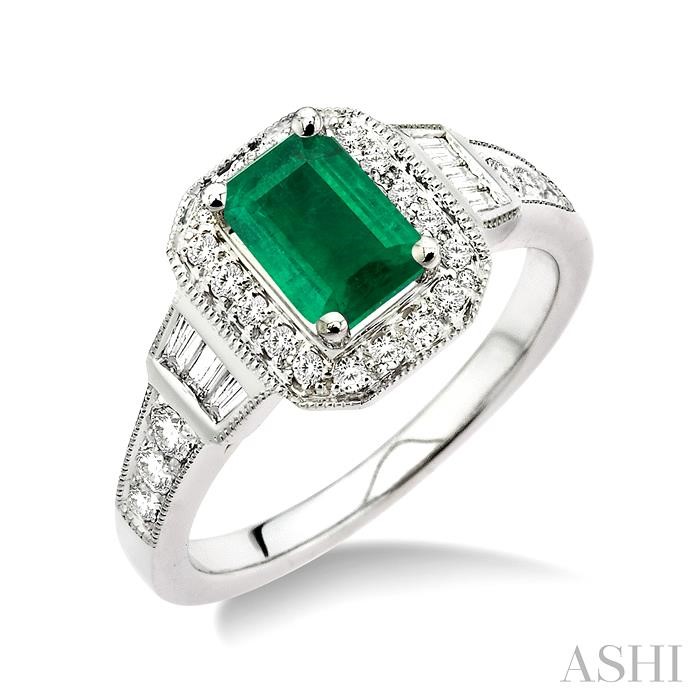 GEMSTONE & DIAMOND RING