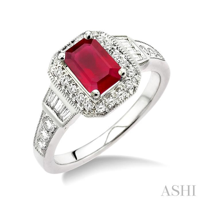 GEMSTONE & DIAMOND RING