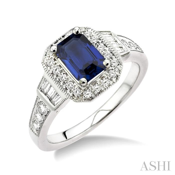 GEMSTONE & DIAMOND RING