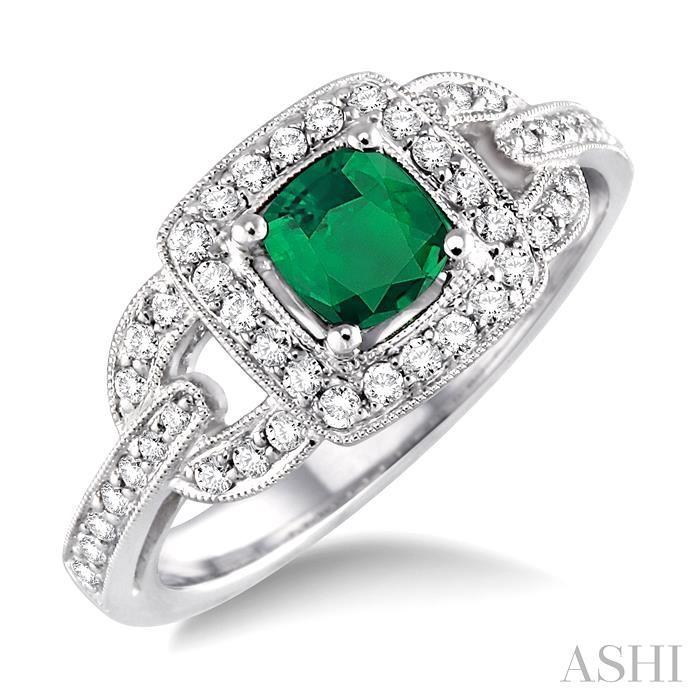 GEMSTONE & DIAMOND RING