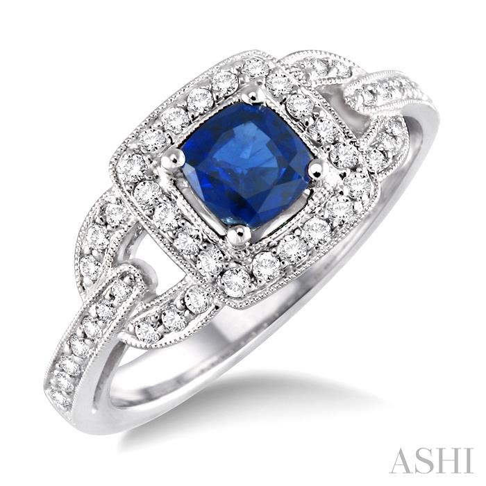 GEMSTONE & DIAMOND RING