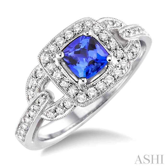 GEMSTONE & DIAMOND RING