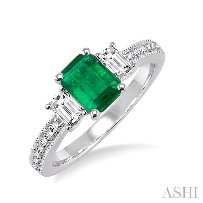 GEMSTONE & DIAMOND RING
