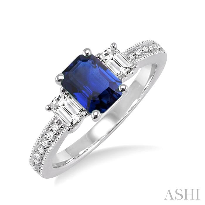 GEMSTONE & DIAMOND RING