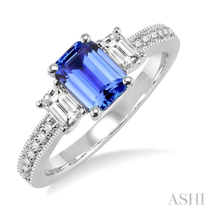 GEMSTONE & DIAMOND RING