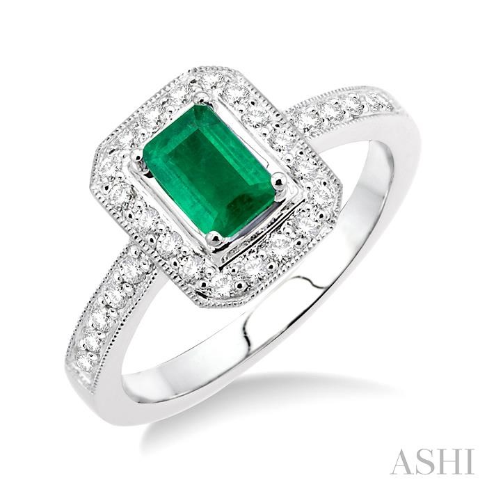 GEMSTONE & DIAMOND RING
