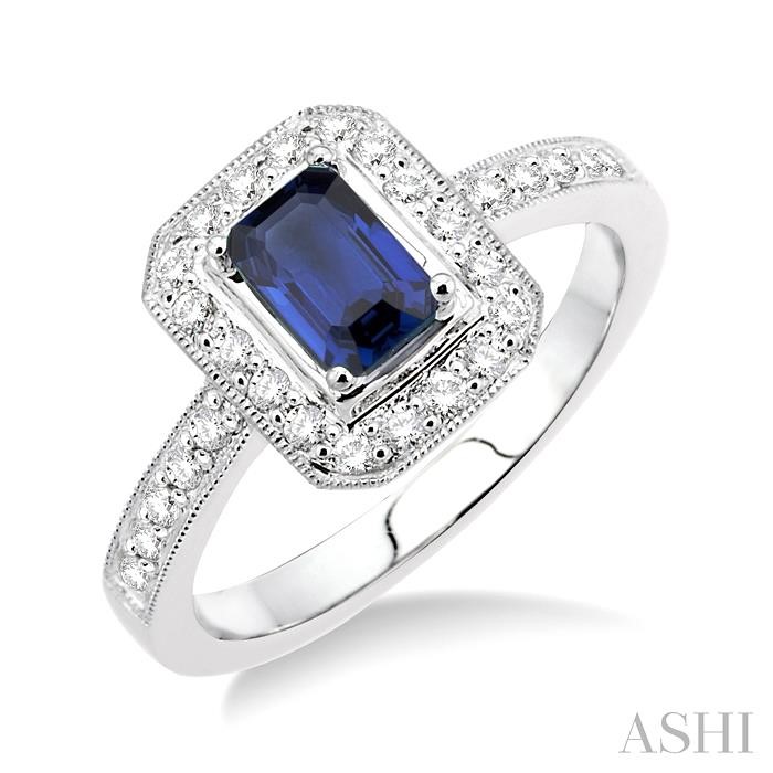 GEMSTONE & DIAMOND RING