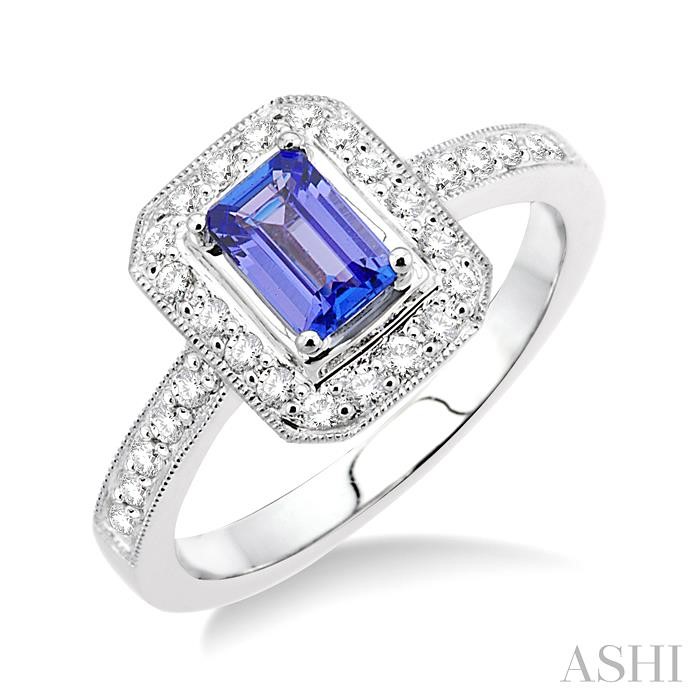 GEMSTONE & DIAMOND RING