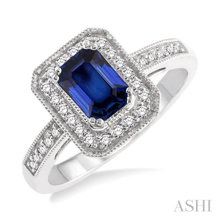 GEMSTONE & DIAMOND RING