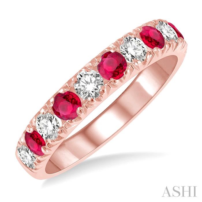 11 STONE GEMSTONE & DIAMOND WEDDING BAND