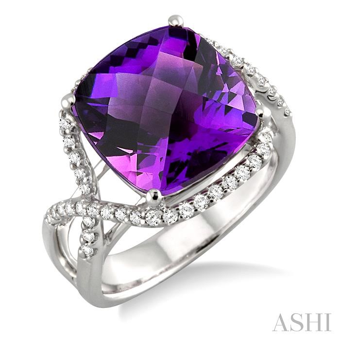GEMSTONE & DIAMOND RING