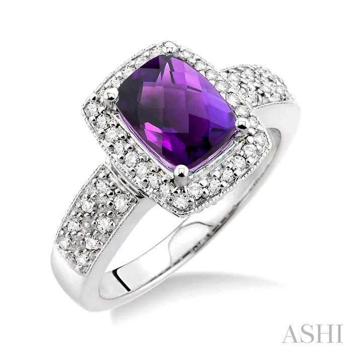 GEMSTONE & DIAMOND RING