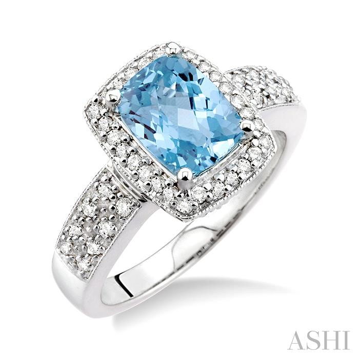 GEMSTONE & DIAMOND RING