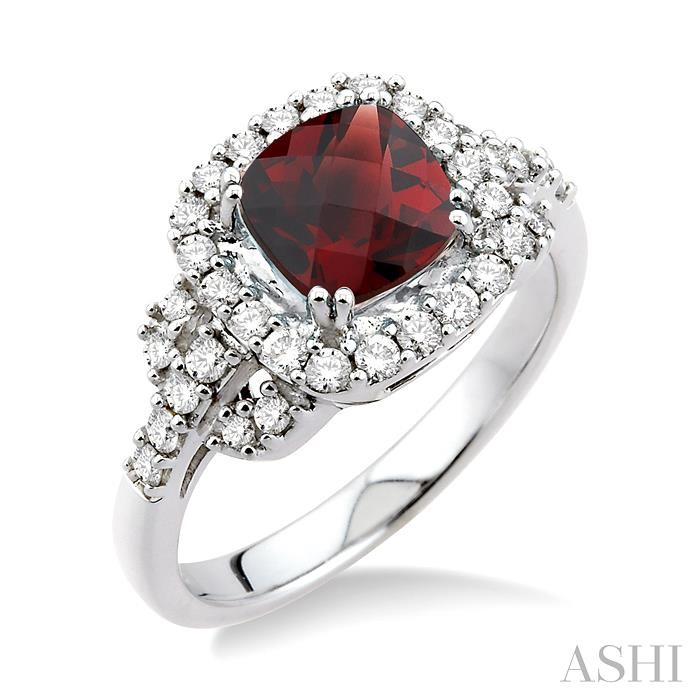 GEMSTONE & DIAMOND RING