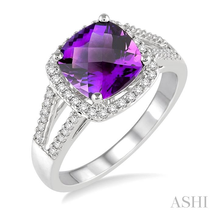 GEMSTONE & DIAMOND RING